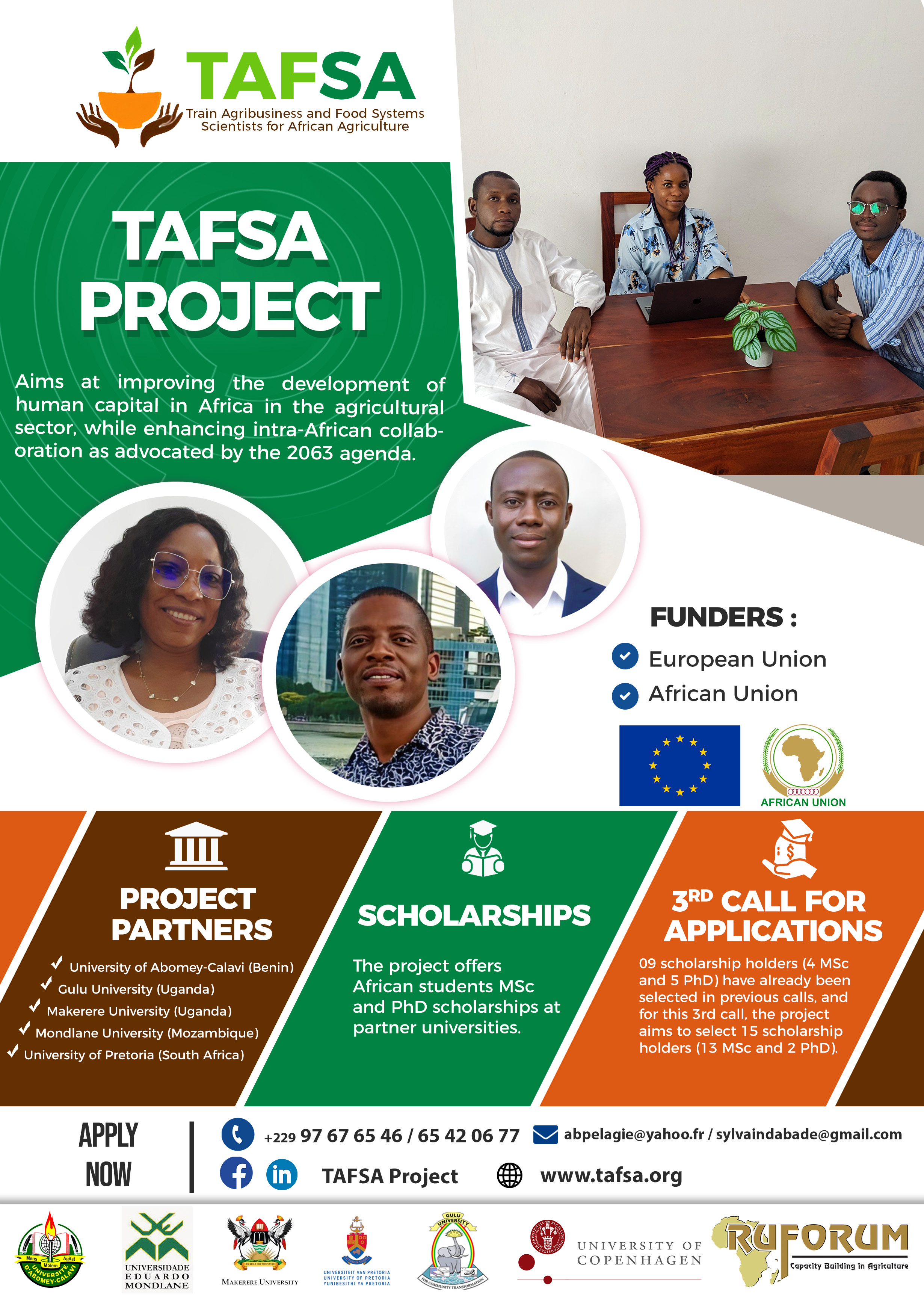 Official TASFA project flyer